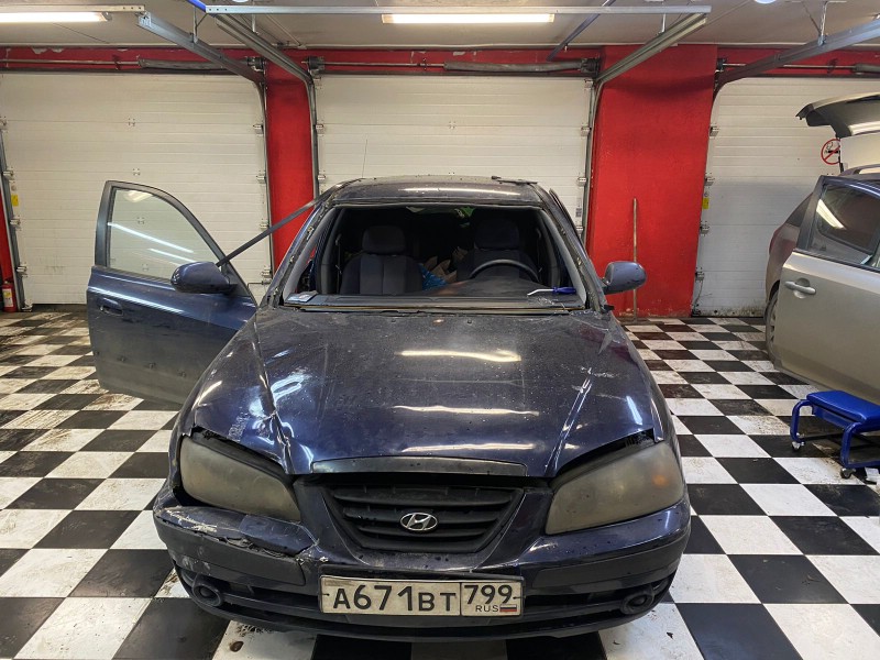 Замена лобового стекла Hyundai Accent