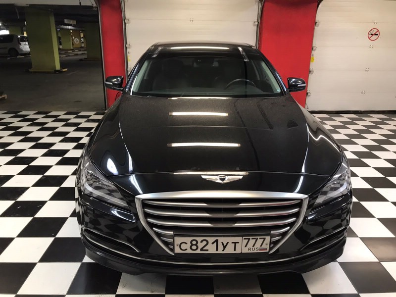 Замена заднего стекла Hyundai Genesis