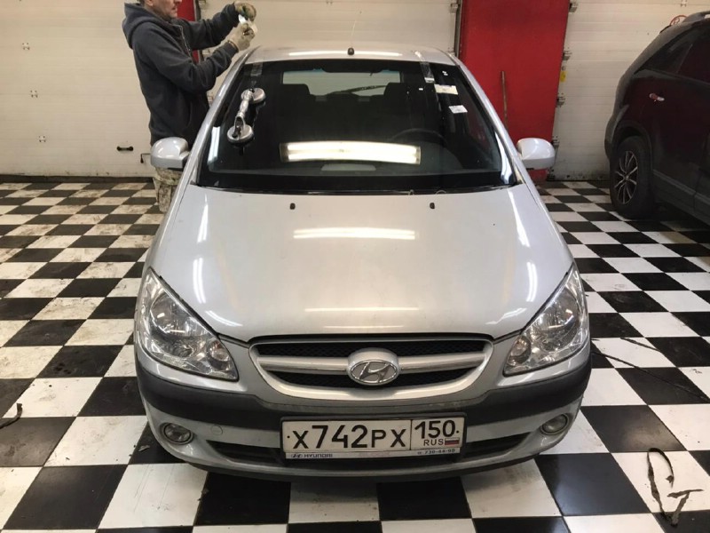 Замена лобового стекла Hyundai Getz