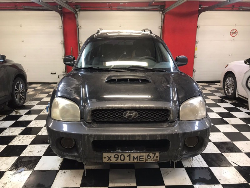 Замена лобового стекла Hyundai Santa Fe