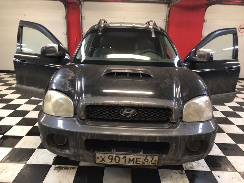 Замена лобового стекла Hyundai Santa Fe