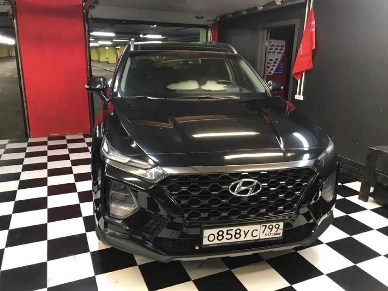 Замена лобового стекла Hyundai Santa Fe