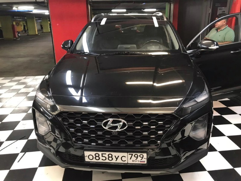 Замена лобового стекла Hyundai Santa Fe