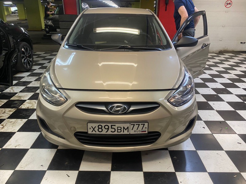 Замена лобового стекла Hyundai Solaris