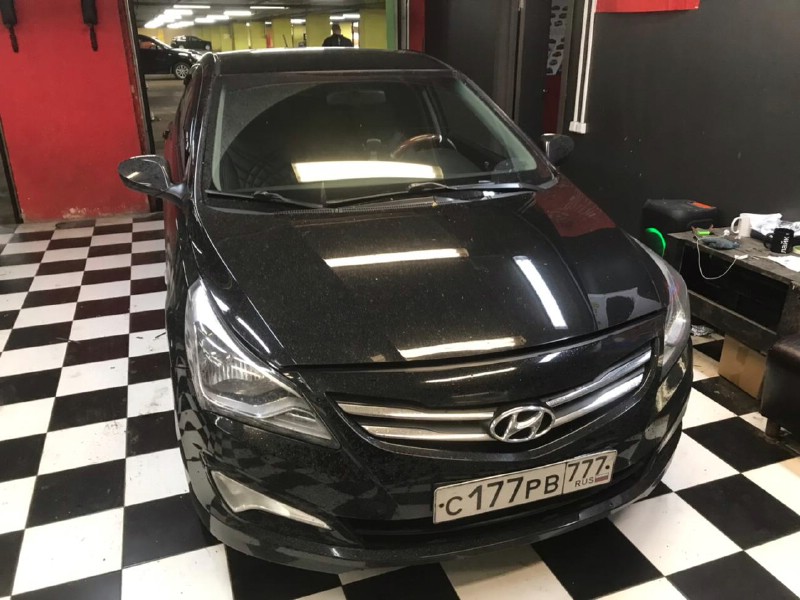 Замена лобового стекла Hyundai Solaris