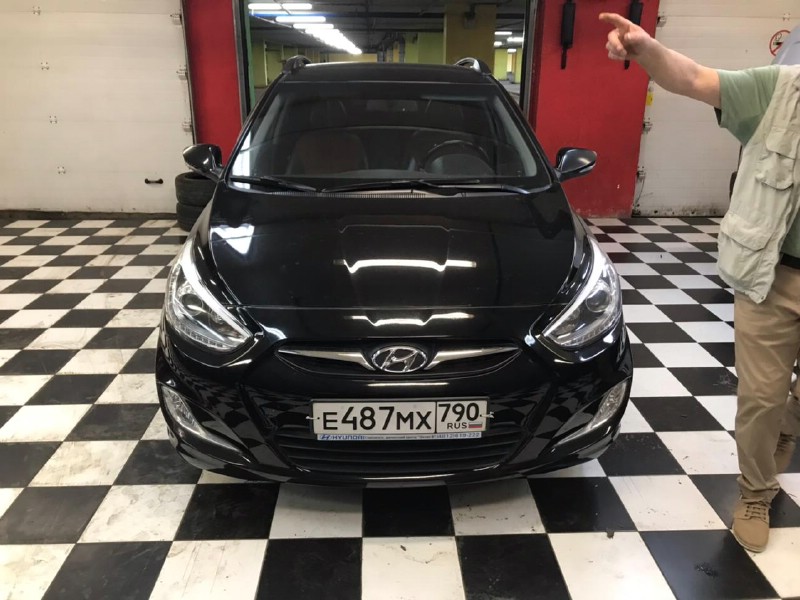 Замена лобового стекла Hyundai Solaris