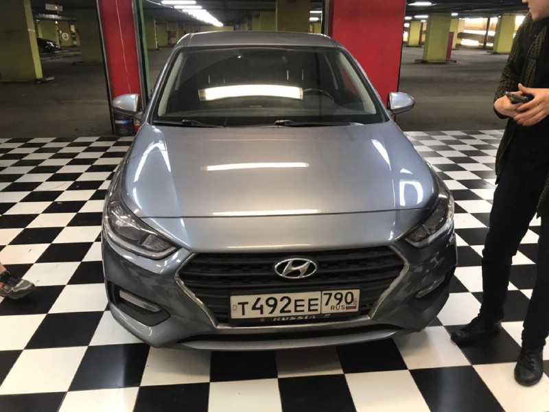 Замена лобового стекла Hyundai Solaris