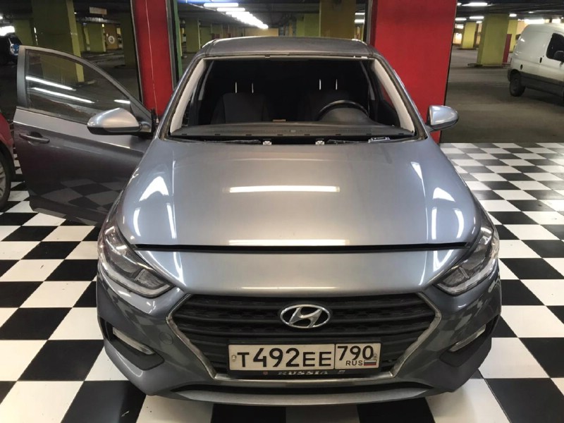 Замена лобового стекла Hyundai Solaris