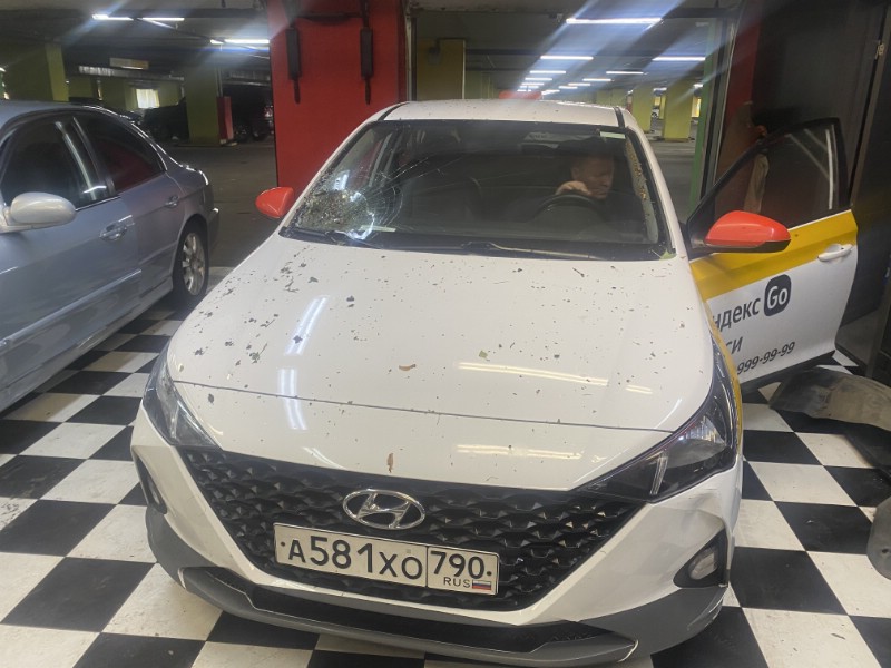 Замена лобового стекла Hyundai Solaris