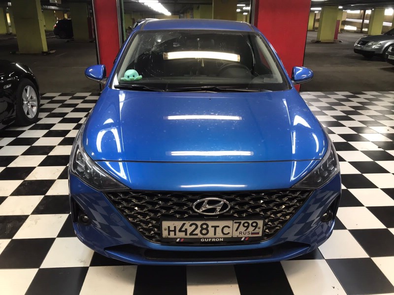 Замена лобового стекла Hyundai Solaris