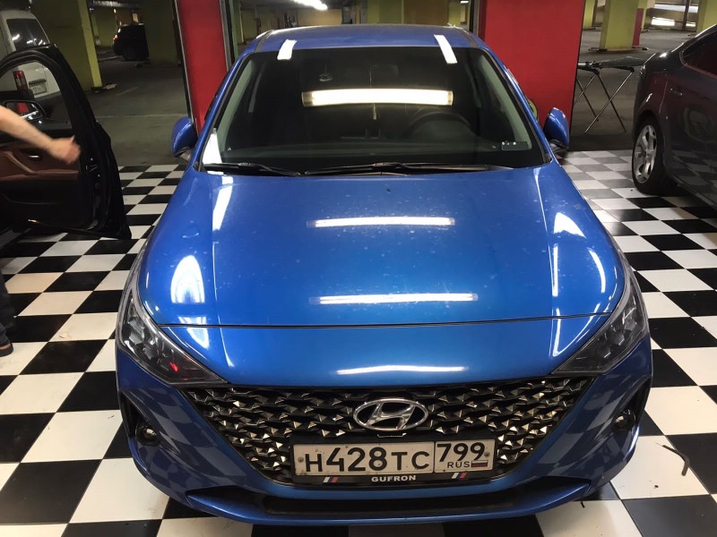 Замена лобового стекла Hyundai Solaris