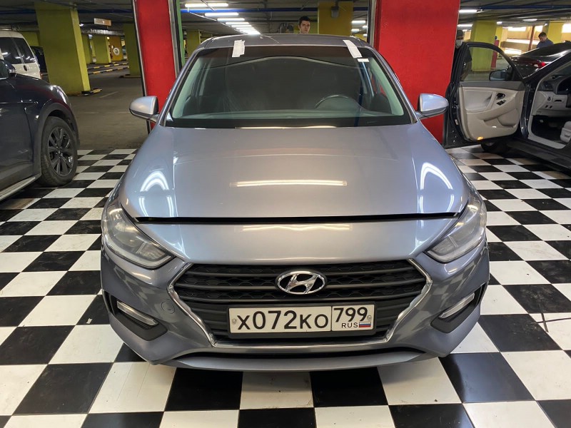 Замена лобового стекла Hyundai Solaris