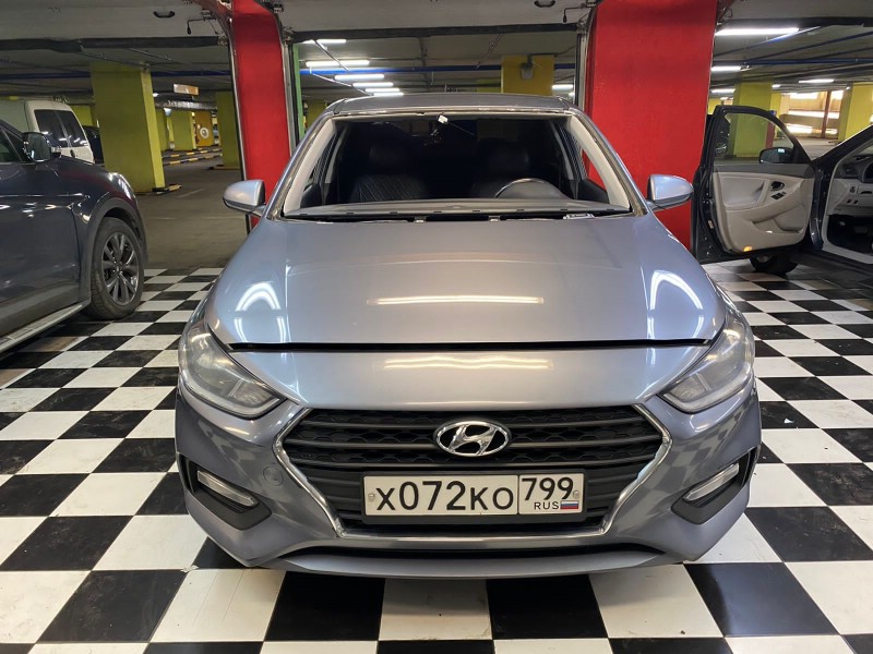 Замена лобового стекла Hyundai Solaris