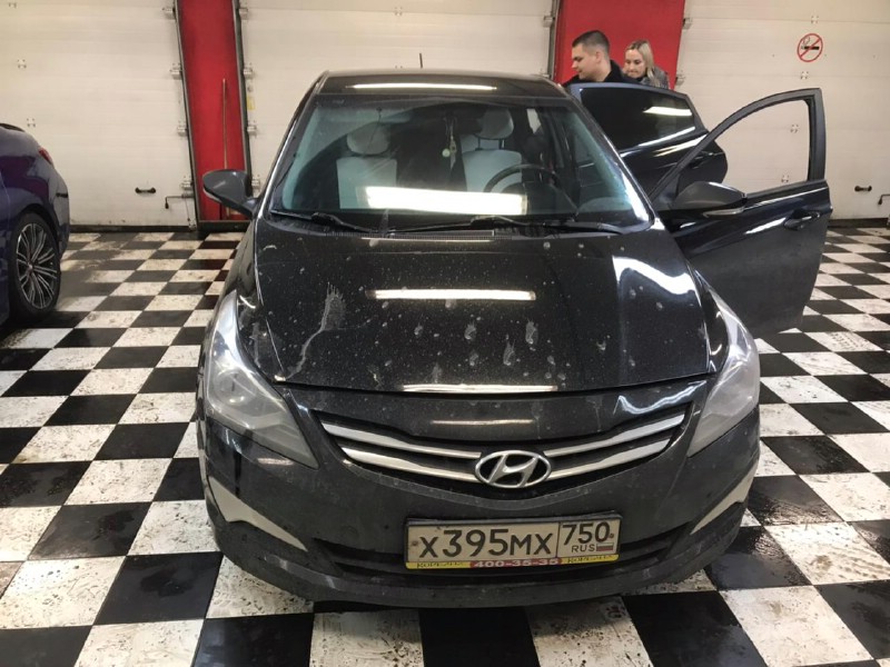 Замена лобового стекла Hyundai Solaris