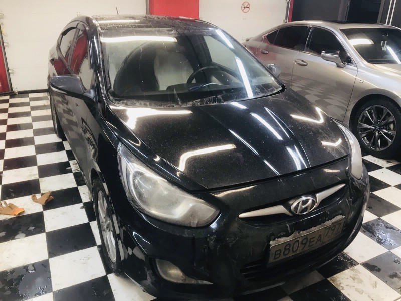 Замена лобового стекла Hyundai Solaris