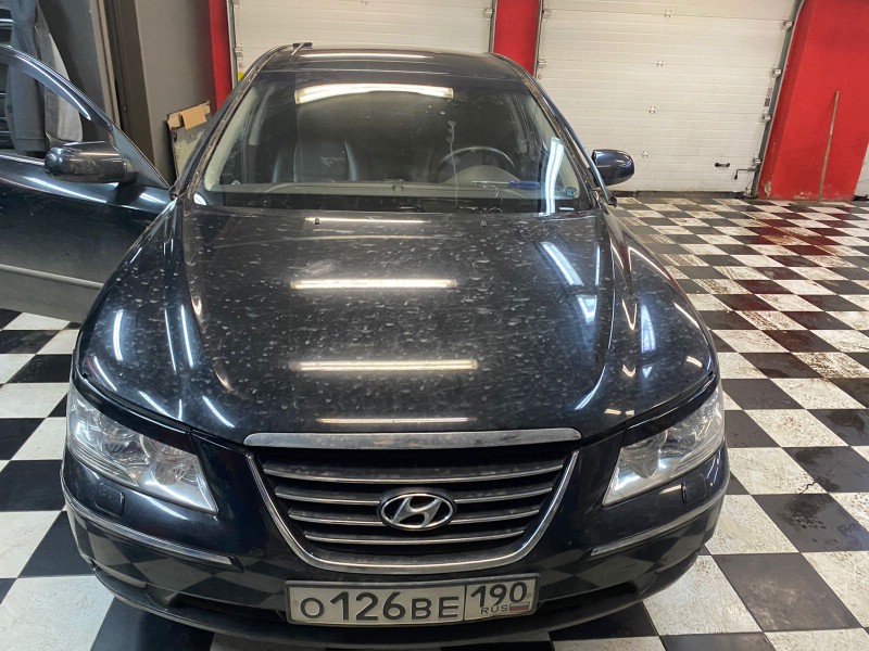 Замена лобового стекла Hyundai Sonata NF
