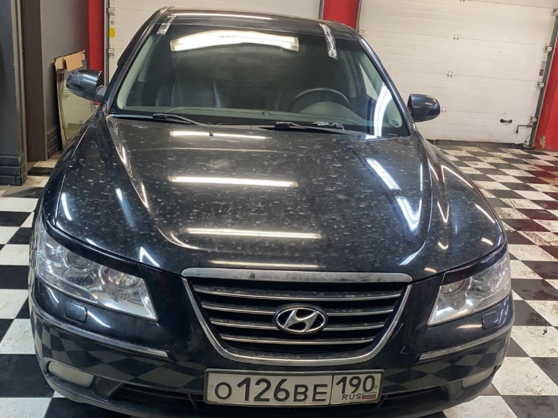 Замена лобового стекла Hyundai Sonata NF