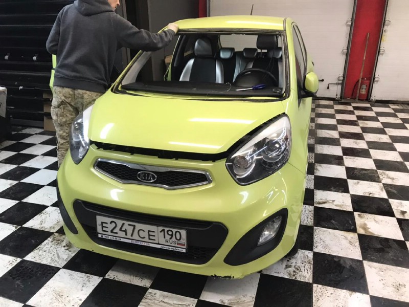 Замена лобового стекла Kia Picanto