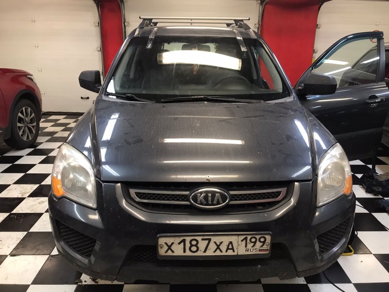 Замена лобоовго стекла Kia Sportage