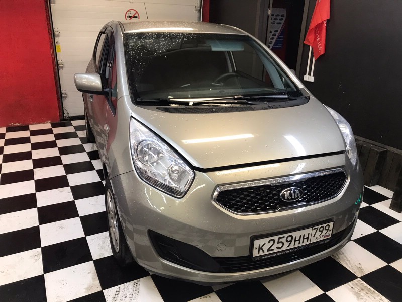 Замена лобоовго стекла Kia Venga