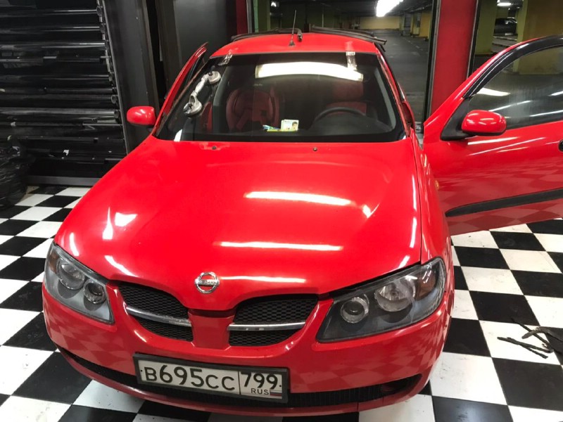Замена лобового стекла Nissan Almera