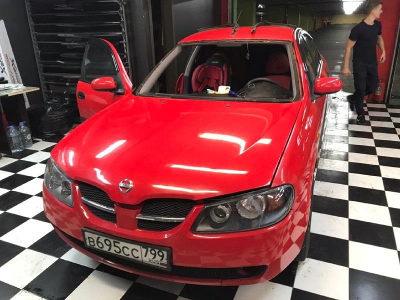 Замена лобового стекла Nissan Almera