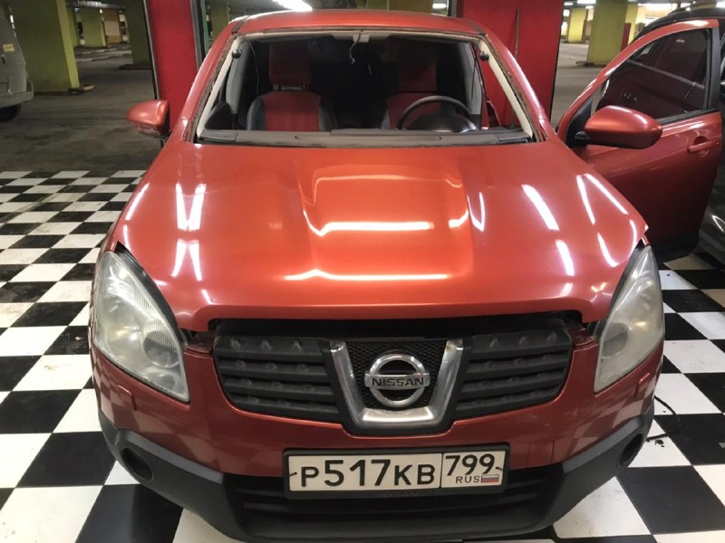 Замена лобового стекла Nissan Qashqai