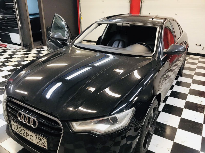 Замена лобового ветрового стекла Audi A6 S6 C7