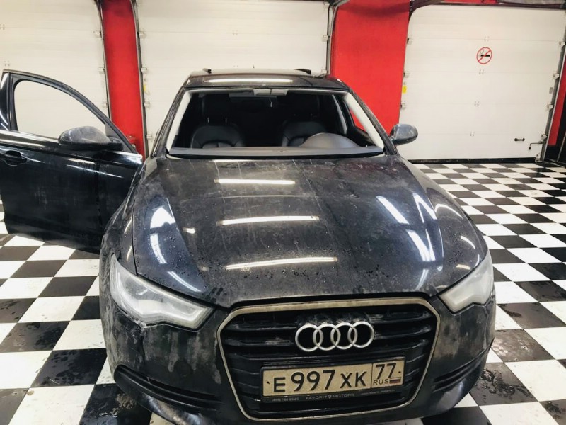 Замена лобового ветрового стекла Audi A6
