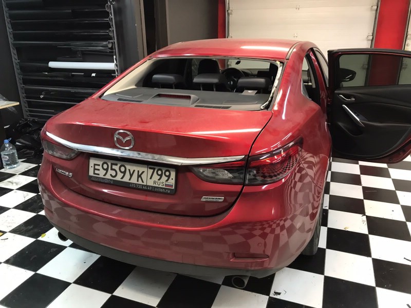 Замена заднего стекла Mazda 6 GJ