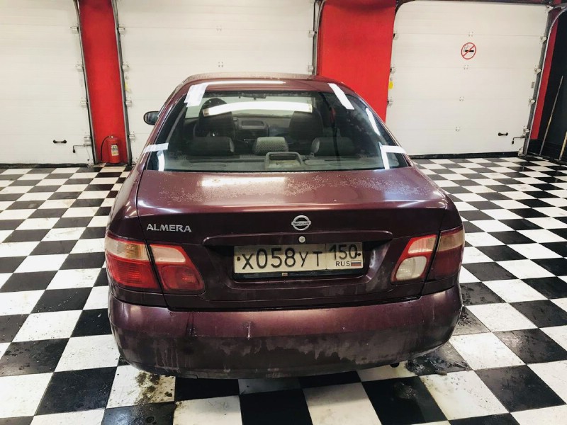 Замена заднего ветрового стекла Nissan Almera N16