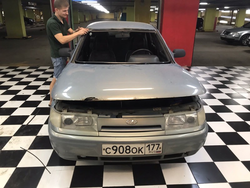 Замена лобового стекла ВАЗ 2112